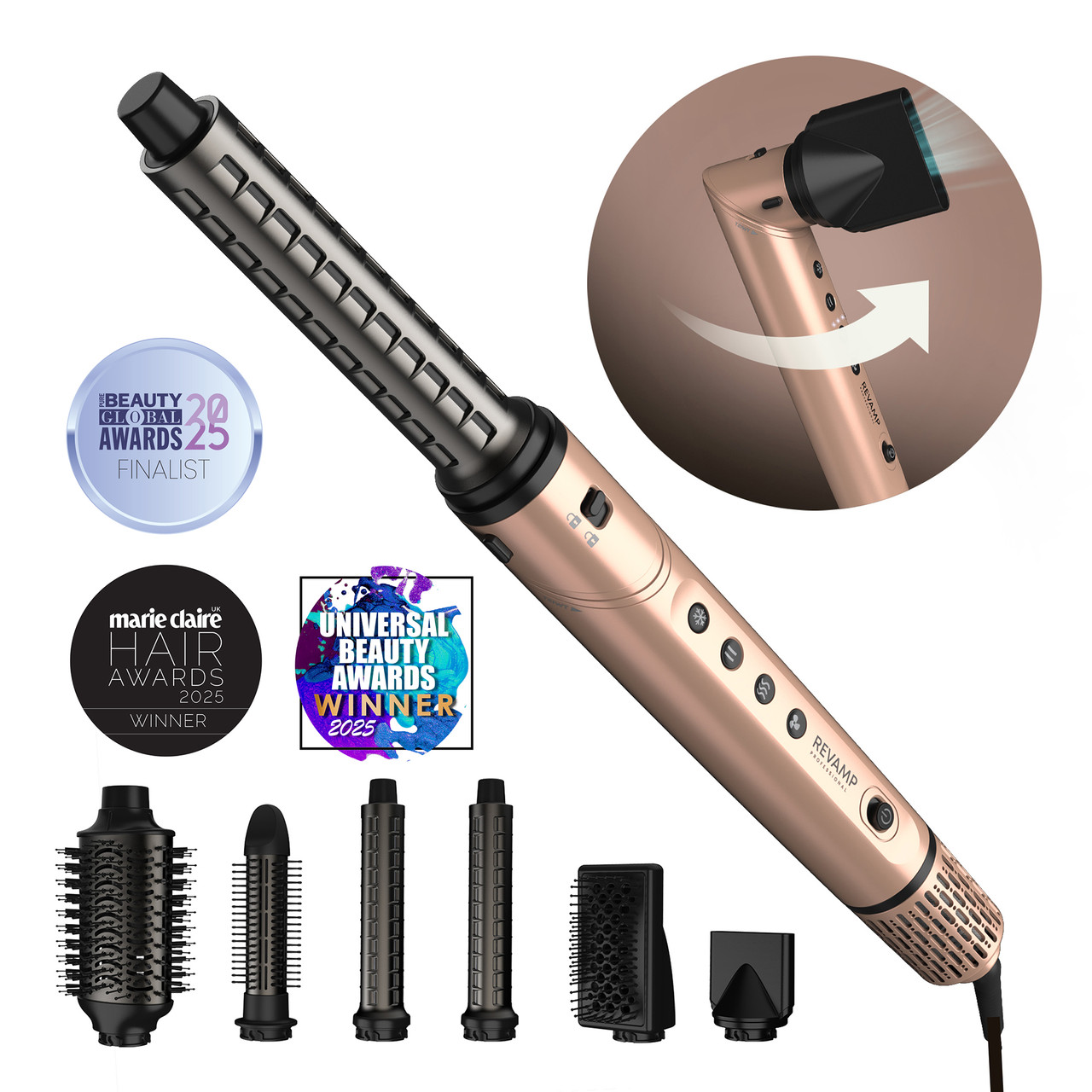 Revamp Dynamic Radiance Pro Blow Dry 7-in-1 Ionic Air Styler - miniatura 5