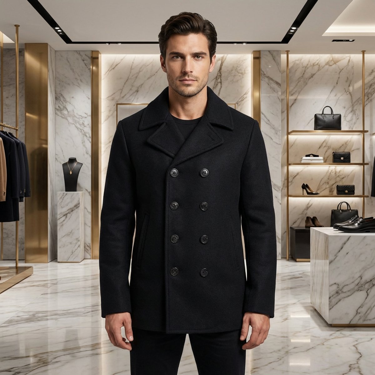 Abrigo Schott NYC Cyclone II Negro — Chaqueton Naval Premium