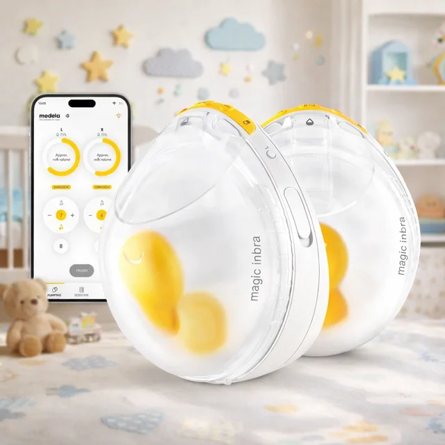 Medela Magic InBra Sacaleches Eléctrico Doble — Manos Libres con FluidFeel y App - imagen 1