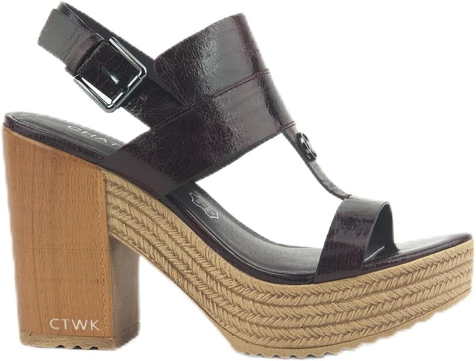 Chattawak Hanna · Sandalia de Plataforma Burdeos — Talla 37 - miniatura 2