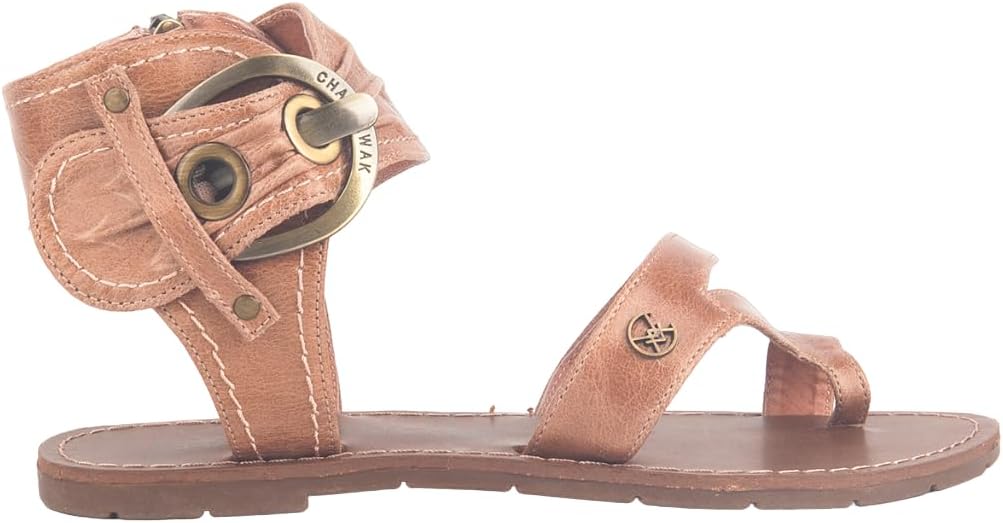 Chattawak Pensée Camel · Sandalia Plana con Anillo — Talla 41 - miniatura 2