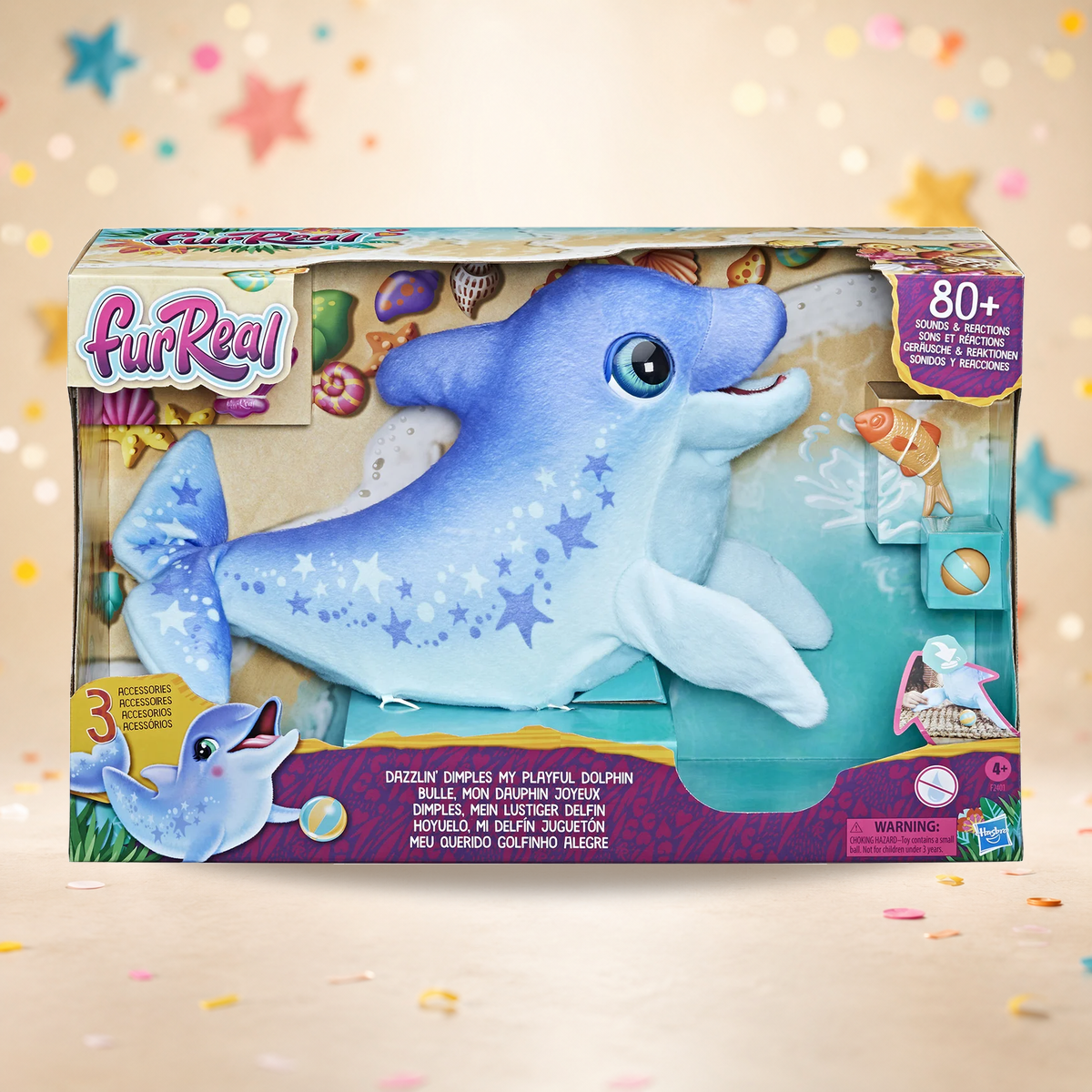 FurReal Dazzlin' Dimples · Mi delfín juguetón