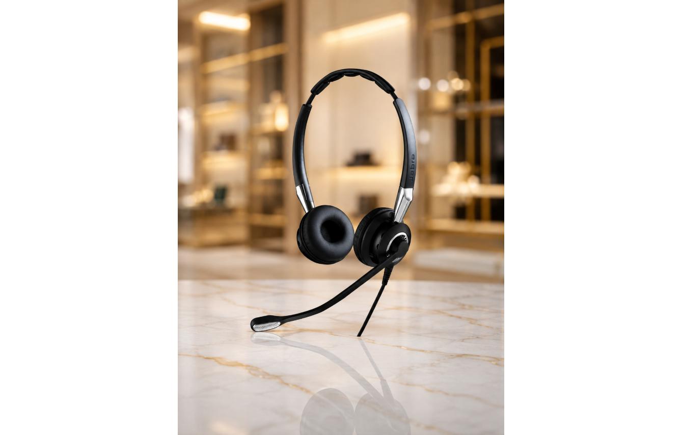 Jabra Biz 2400 II Duo QD — Auriculares Profesionales de Diadema