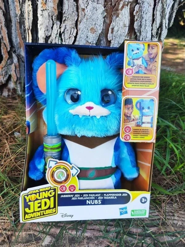 Star Wars Young Jedi Adventures · Nubs Jedi Parlanchín, peluche con luces y sonidos - imagen 1