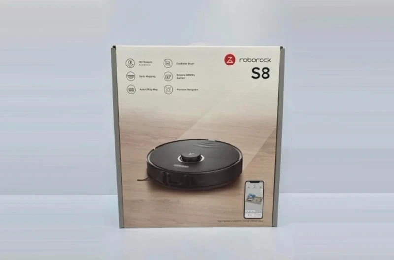 Roborock S8 · Robot aspirador y friegasuelos, negro, precintado