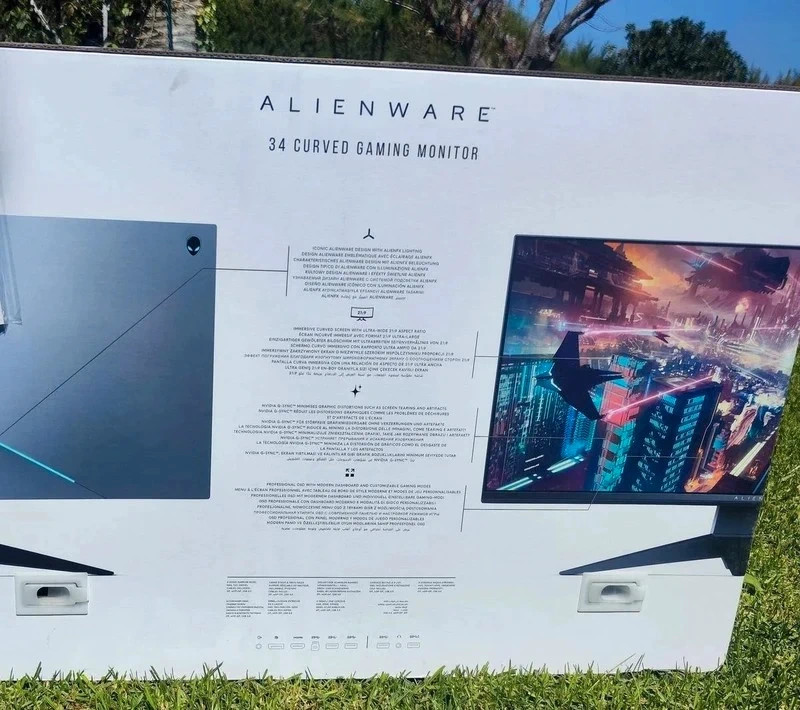 Alienware AW3418DW · Monitor curvo 34″ UltraWide 3440×1440 con G-SYNC - miniatura 2