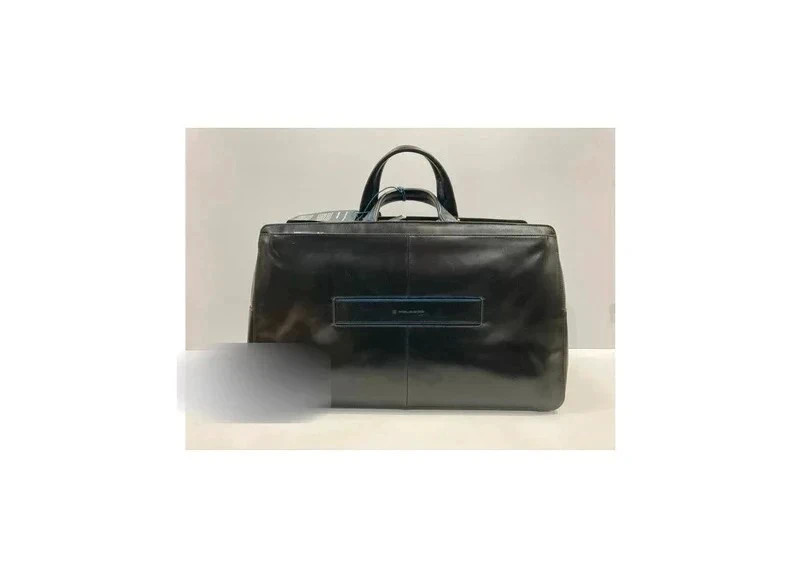 Piquadro Blue Square · Bolsa de viaje de piel negra, 33 L - miniatura 4