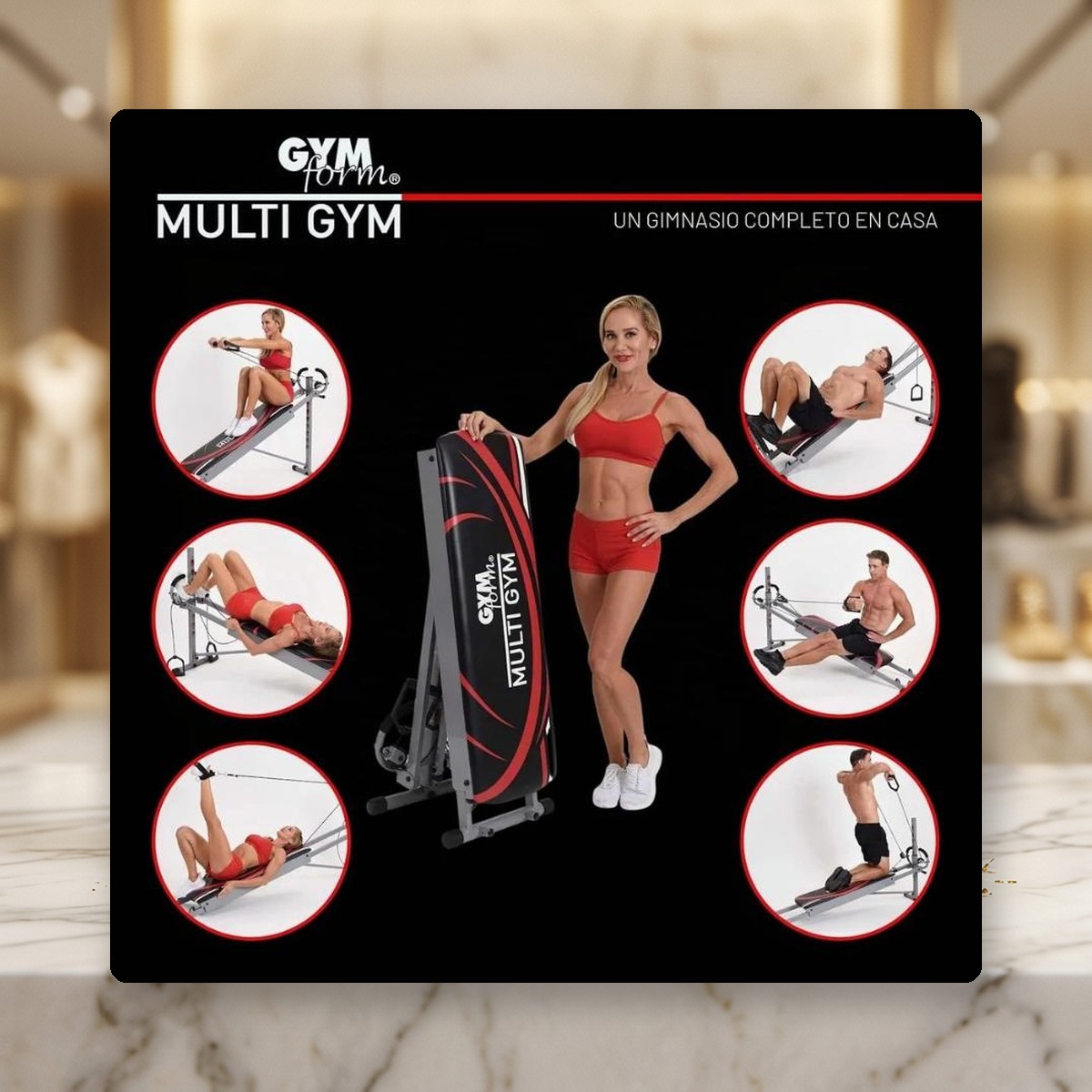 Gymform Multi Gym · Máquina de fitness plegable para casa, más de 100 ejercicios - miniatura 2